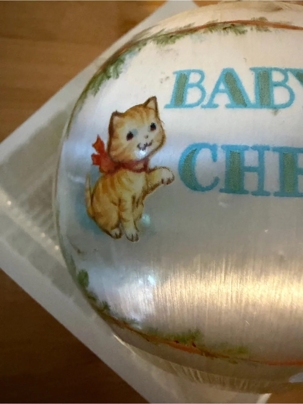 Baby's First Christmas 1978 Ornament. Hallmark Satin Bulb Holiday Ball. Vintage